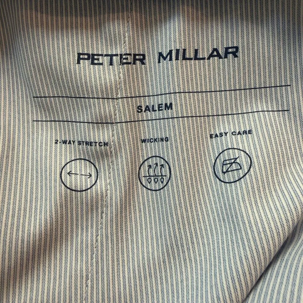 Peter Millar Salem Classic Fit Khaki Chino Shorts Men 44 Golf Preppy Stretch